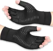 Copper Arthritis Compression Gloves Women Men Relieve Hand Pain Swelling and ...