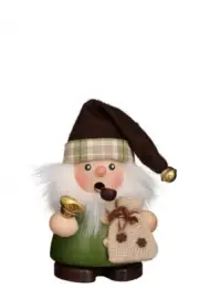 NEW IN BOX - Ulbricht Mini Santa in Green - German Smoker/Incense Burner 1-688