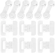 12 Child Safety Cabinet Drawers: 6 Drawer Locks Baby & 6 Child Safety Refrigerator, Cupboard Safety Baby Safety Locks for Furniture Kitchen Cupboard Drawer Protector No Drilling Required