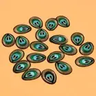20pcs Iron On Patch Fashion Accessories 3D Sew on Patch Peacock Eye for Clothes