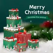 3 Pack Nesting Gift Boxe Christmas Decorative Boxes with Lids in 3 Sizes Party