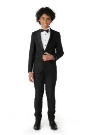 Opposuits Teen Boys - Premium Tuxedo Suit Black Set - Blazer, Pants (No Tie)