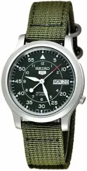 Seiko SNK805K2 Seiko 5 Watch Automatic Overseas Model Military Khaki Green Men