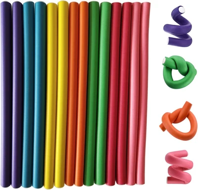 Careuoklab 30 Pack Flexible Curling Rods, 1.4 X 24cm Hair Rollers Twist-Flex ...