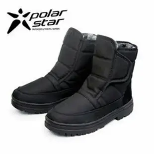 PolarStar 防潑水男保暖雪鞋│雪靴 P23627『黑』內厚鋪毛