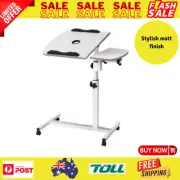 Overbed Table Adjustable Medical Care Over Bed Height Hospital Laptop Study Work