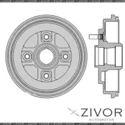 2x Brake Drums For DAIHATSU CHARADE . CBT 3 Cyl CARB 1987 - 1988