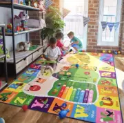 6x9 Kids Room Rug Play Mat Carpet Educational and Fun Playmat with ABC Alphab...