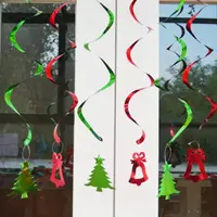 在飛比找momo購物網優惠-聖誕節佈置耶誕螺旋掛飾1組(聖誕節 氣球派對 佈置 聖誕樹雪