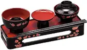 Sanmeny Simple Buddhist Zen Set, for Buddhist Altar, Yamanaka Lacquerware, Made in Japan, Japanese Spiritual Serving, Buddhist Servings, Buddhist Zen Set, Buddhist Zen Set, Buddhist Zen Stand, Modern