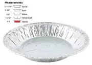 Handi-Foil 6" Aluminum Foil Pie Pan 50/PK - Disposable Small Baking Tin Plate