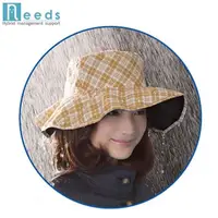 在飛比找PChome24h購物優惠-日本NEEDS寬帽簷11cm折疊正反兩面帽抗UV帽防水帽子6
