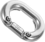 Homoyoyo Heavy Duty Stainless Steel Chain Fastening Connector Openable Quick Connect Coupler Clip for Secure Links Riveted Design for High Strength and Heavy Load Applications