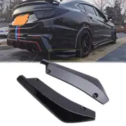 Rear Bumper Splitter Lip Diffuser Canard Glossy Black For Honda Civic Hatchback (for: Honda Civic)