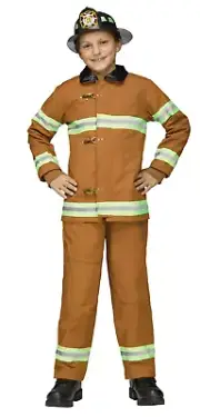 Deluxe Fireman Child Costume