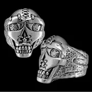 925 Sterling Silver Leatherface Ring, Size 10 Ring, Texas Chainsaw Ring