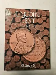 NEW HE Harris Lincoln Cents Penny Coin Folder 1941-1974 Number 2 Album Book 2673