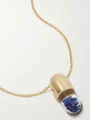 [Robinson Pelham] Robinson Pelham - Mini Elixir Of Wisdom 18-karat Gold Sapphire Necklace - One size One size Gold