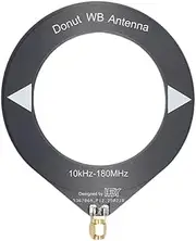 Generic Mini Circle Antenna 10kHz-180MHz MW SW Looping Antenna Donut Antenna (Black)