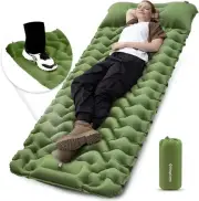 KingCamp Self Inflating Camping Mattress with 77"x27"x2.4", Olive-single
