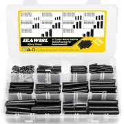 Roll Pins Set, 360PCS Slotted Metric Spring 65Mn 360Pcs
