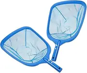 Parliky 2pcs Leaf Net Pool Cleaning Tools Cleaner Remove Leaves Cleaning Accessory Pond Spoon Net Pond Scoop Net Skimmer Pond Cleaning Supplies Fine Mesh Net Fish Pond Cleaner Blue Plastic