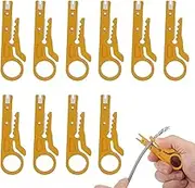 Hunken 10 Pcs Mini Wire Stripper Set, Punch Down Cutter for Network Cables, RJ45/CAT5/CAT6, Telephone & UTP Data Cable, Compact and Portable Wire Strippers