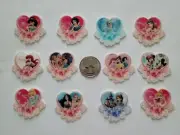 12 Pcs Lot princess Flatback Resin Cabochon Hair Bow Centers.