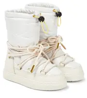 [Inuikii Kids] Inuikii Kids Technical Classic leather-trimmed snow boots UK 12 white