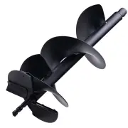 BAUMR-AG 250mm x 760mm Half Double Helix Auger Post Hole Digger Boring Bit, Carbon Steel