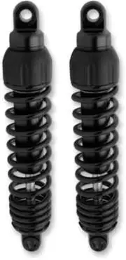 Prog 444 Rear Shock Damper 13.5in Black Pair Super Duty HD Electra Glide 06-21