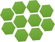 HORIALENCE 10pcs Hexagon Felt Board Tiles Soundproof Wall Panels for Home Office Decor Easy Peel Stick Installation Versatile Display for Photos Notes Acoustic