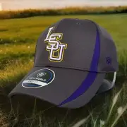 LSU Tigers One Fit Gray Hat Top Of The World One Size Authentic NCAA Cap