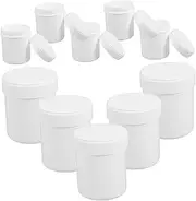 Portable 150ml Small Storage Jars Lids Plastic Jars for Travel Outdoor Home Wide Mouth Airtight Containers