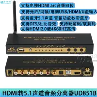 在飛比找樂天市場購物網優惠-hdmi2.0杜比5.1聲道dts解碼器藍牙5.0光纖同軸u