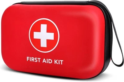 First-Aid-Kit-for-Car-Home-Travel-Camping-Businesses, 263pcs Compact Red