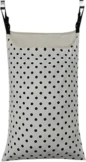 HDHYK Adjustable Space Saving Door Hanging Laundry Hamper Bag Dorm Laundry Bag,Wide Open Top Over The Door Laundry Hamper with Free Hanging Hooks