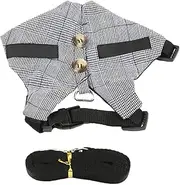 FONDOTIN 1Set Small Pet Harness and Traction Rope Set for Hamsters Guinea Pigs Ferrets Adjustable Comfortable Chest Strap Vest for Safe Walking Outdoor Activities Healthy Exercise