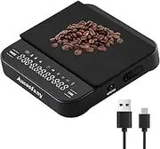 2024 Upgraded Mini Coffee Scale with Timer,Type-C Rechargeable Espresso Scale, 2kg/0.1g Accurate Scale for Espresso and Pour-Over Coffee, Portable Digital Kitchen Scale with Automatic Timing