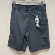 Fly Racing Premium Mens Charcoal Gray Fly Mulligan Chino Style Button Shorts 26