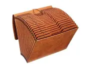 Expanding File Folder Organizer, Accordion Folder with Flap, A-Z File