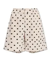 Jacquemus Polka Dot Patterned Shorts FR40 Nude
