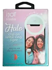 iJoy HALO Rechargeable Clip on Selfie Ring Lights Adjustable Lighting