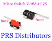 Micro Switch V-153-1C25 2" Long Straight Hinge Lever Type 15A 1/2 HP 125/250VAC