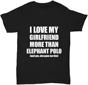 [VidiAmazing] Elephant Polo Boyfriend T-Shirt Funny Valentine for Bf ds720 T-Shirt