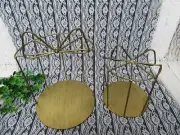 1Set 2in1 Golden Cake Stands Holder Wedding Party Table Decor