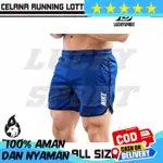 SPORT RUNNING PANTS SHORT GYM PANTS 慢跑褲藍色 RUNNING PANTS