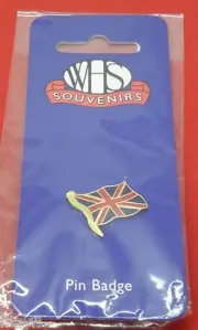 Union Jack Flag WHS Pin Badge UK GB Souvenir Brooch