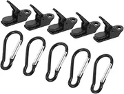 Parliky 1Set Tent Carabiner Clips Durable Windproof Hook Attachments for Secure Camping Setup Alligator Clip Hook for