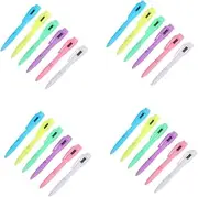 NUOBESTY 4sets Clock Pen Ballpoint Pen Writing Tool Fine-point Exam Digital for Students Note-taking Sturdy Plastic Timekeeping Study 6pcs*4